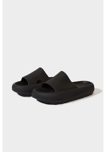 Defacto Erkek Yüksek Taban Tek Bantlı Eva Terlik C3045ax25hsbk26 Siyah