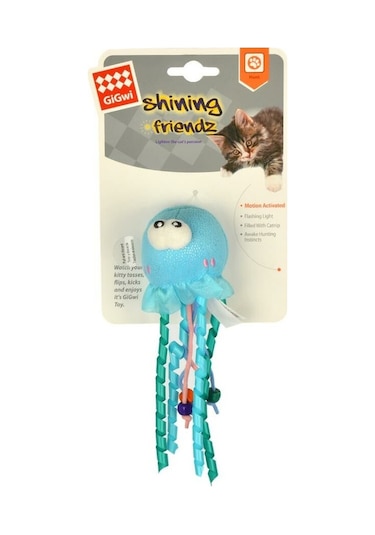 Gigwi Catnipli Işıklı Ahtapot Kedi Oyuncağı