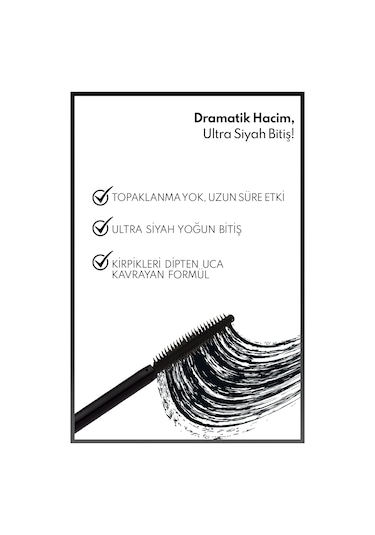 NoteCosmetics Signature Hacim ve Takma Kirpik Etkili Maskara - Ultra Siyah