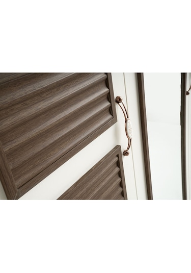 Pema Home Toprak %100 Mdf 5 Kapaklı Dolap Gardırop