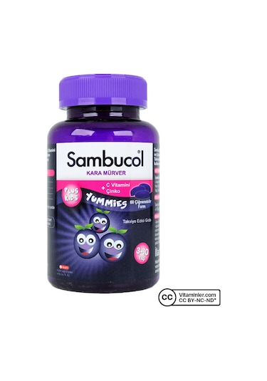 Sambucol Plus Kids Yummies 3 Adet