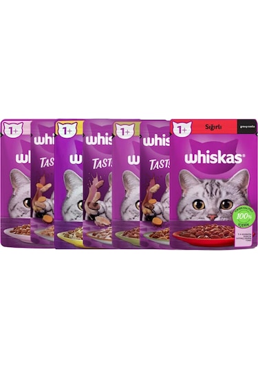 Whiskas Karışık Pouch Yetişkin Kedi Yaş Maması 28 x 85 G