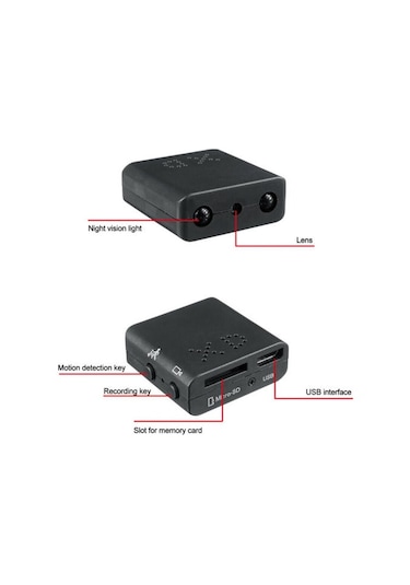 1080 P Mını Kablosuz Gizli Hd Mikro Güvenlik Kamera Kamera Gece Görüş