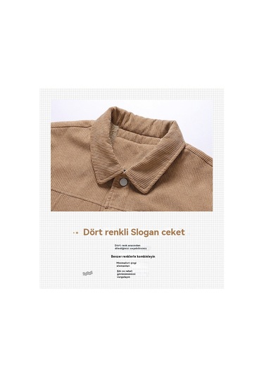 Yakalı Erkek Günlük Kadife Ceket Siyah