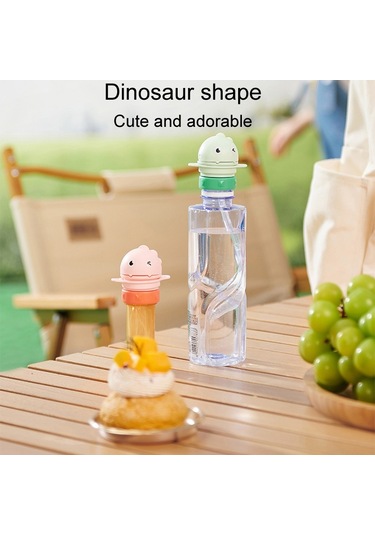 Sones Çocuklar İçin Maden Suyu Taşınabilir Pipet Kapağı Bebek İçme Suyu Şişesi Dönüştürücü Yeşil