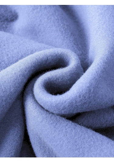 Kod Adr-shen Ezwear Letter Graphic Thermal Lined Sweatshirt-trzksw135 Mavi