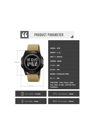 Neevoyu 50 Metre Su Geçirmez Spor Akıllı Saat (İthalatçı Garantili)