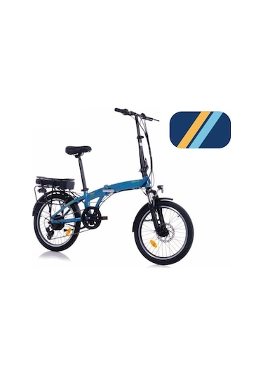 Corelli Broster Elektra Elektrikli Katlanır Bisiklet 27cm Fren Vb-md 20 Jant 7 Vites Mavi Çok Renkli