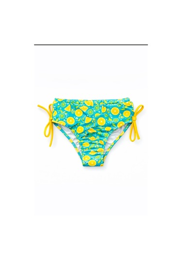 Beniizle Desenli Kız Çocuk Bikini Takımı Yeşil