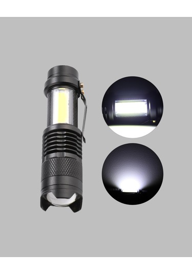 Alüminyum Gövdeli 2000 Lümen Güçlü Led El Feneri Çok Renkli