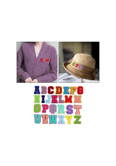 Suntek Alfabe Harfleri Yama Demir / Kot Şapka Gömlek Çok Renkli Yamalar Dikmek