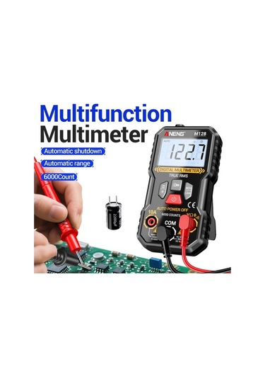 Besthome1 Aneng M128 Dijital Multimetre: 6000 Sayım, Yüksek Hassasiyetli Ak-dc Voltaj, Direnc, Ncv Testeri, Lcd Işık, Veri Tutm