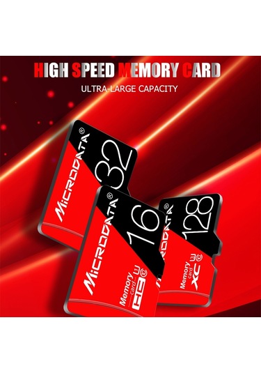 Sones Mıcrodata 128gb Yüksek Hızlı U3 Kırmızı Ve Siyah Tf