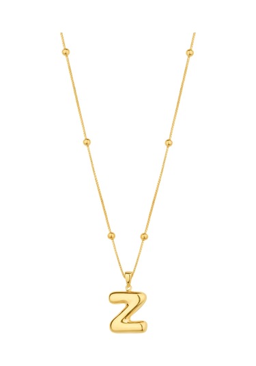 Taşsız Gümüş Tombul Harf - Z Harfi Harfi Rose Gold