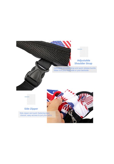 Reedark Köpek Taşıma Çantası: Nefesli Kumaş, Ön/arka Taşıma, Ayak Ve Kuyruk Açık Tasarım, Moda Jean, M Boyutu 30x20cm