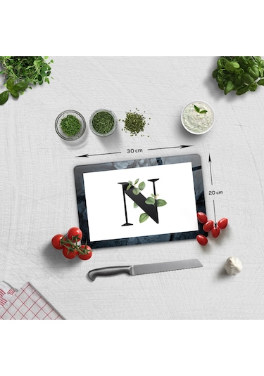 Decorita Cam Kesme Tahtası - Cam Kesme Tablası Harfli Tasarım N 20 CM x 30 CM