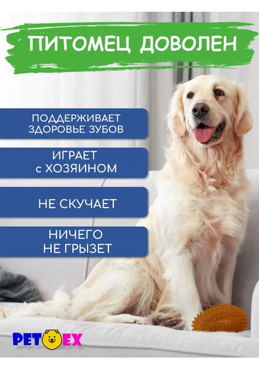 Pet-ex Köpekler İçin Tırtıklı Rugby Topu, 11 Cm 227629759