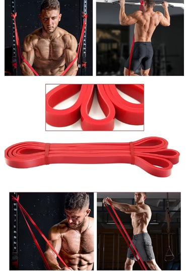 208 Cm Pilates Jimnastik Lastiği Egzersiz Yoga Direnç Bandı H...