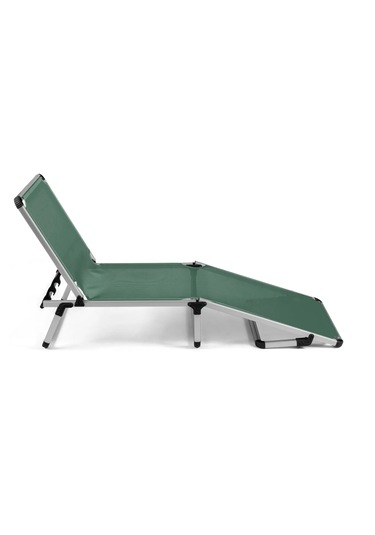 Missidea Alüminyum Katlanır Ve Taşınır Şezlong Dark Green Yeşil