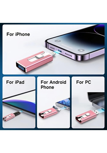 Boatshop1 128gb Black Mfi Sertifikalı İphone Uyumlu Fotoğraf Çubuğu Harici Depolama Ve Fotoğraf Yedekleme İpad Uyumlu Usb Flash Sürücü