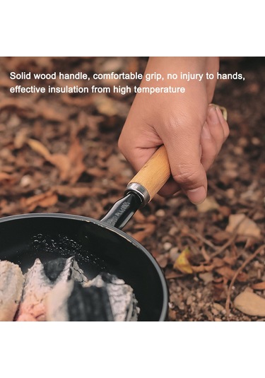 Xindoker Kışlak Mini Taşınabilir Mangal Ocağı, Hızlı Ve Güvenli Kömür Ateşleyici, Isı Yalıtımlı Ahşap Kolu İle Dış Mekan Kamp Fırını Çok Renkli