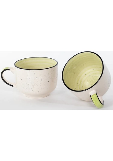 Olaff Lux Çay Kupası Ve Tepsi Seti 500 Ml 2 Parça Ceramika 290765749 Beyaz