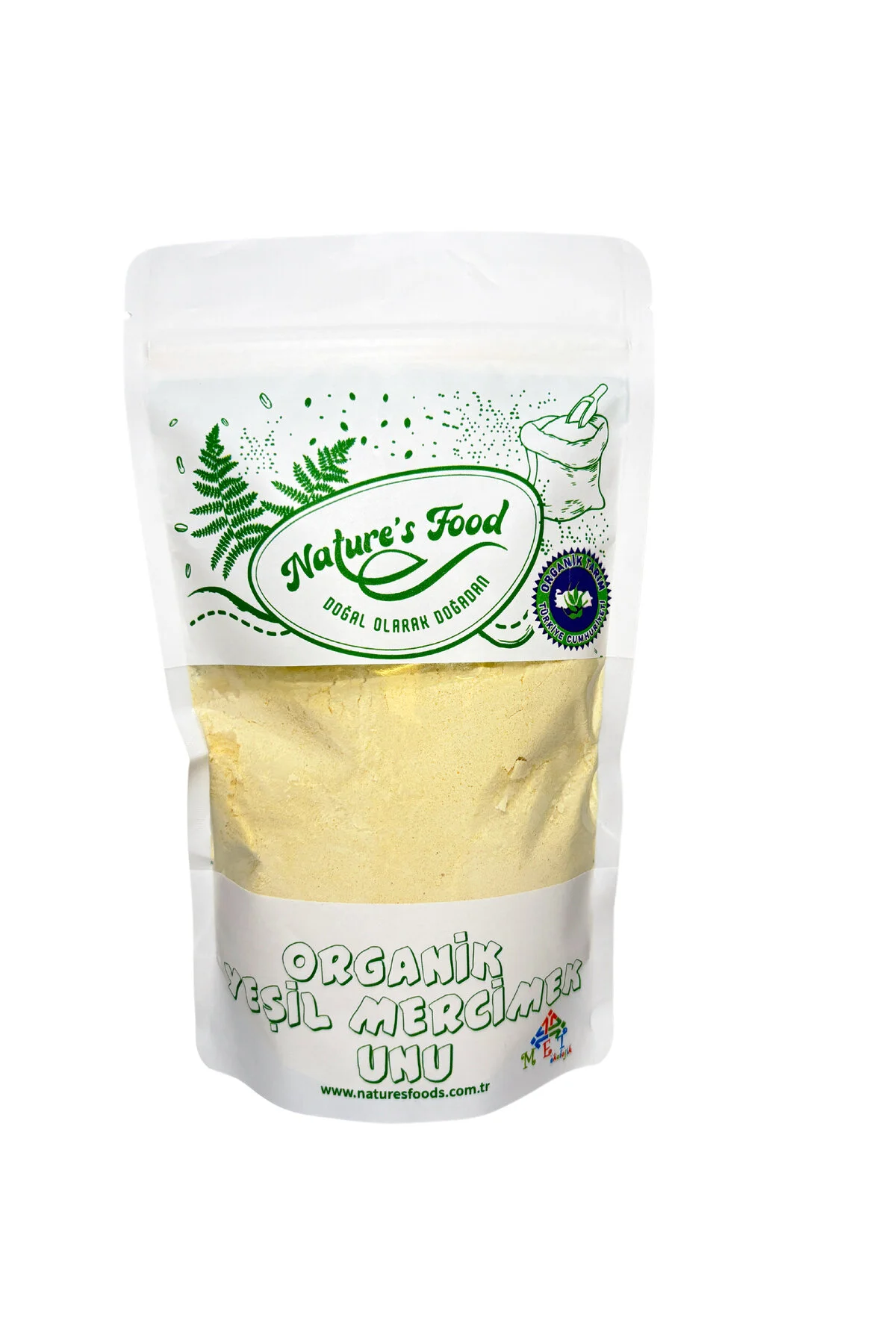 Organik Yeşil Mercimek Unu 500gr Pestisit Analizli Organik Sertifikalı