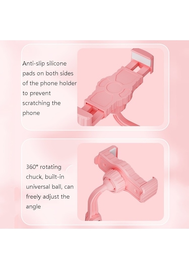 Cbtx Cat Claw Teleskopik Cep Telefonu Tutucu Çok Fonksiyonlu Masaüstü Canlı Tembel Braket Gizemli Siyah