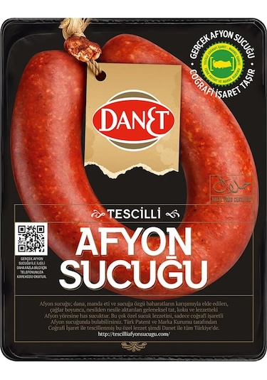 Danet Tescilli Afyon Sucuğu Fermente 2 x 300 G