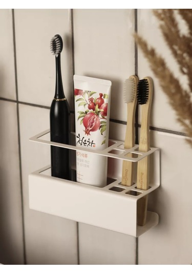 Dayorder Diş Fırçası Ve Macunu İçin Duvar Tipi Tutucu 182381861 Beyaz