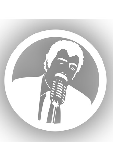 Müslüm Gürses Araba Sticker 17x17 Cm Beyaz