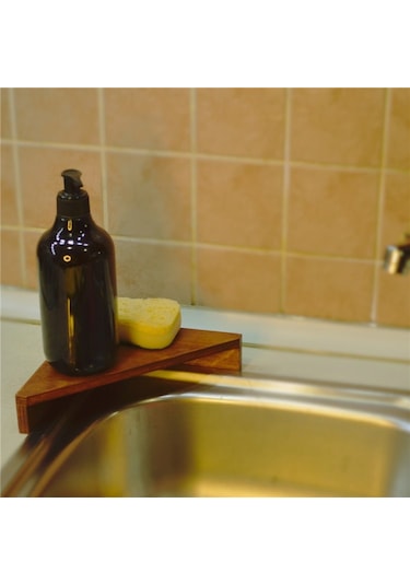 Ayaklı Üçgen Stand Suya Dayanıklı Mutfak Lavobo, Tezgah Köşe Organizer