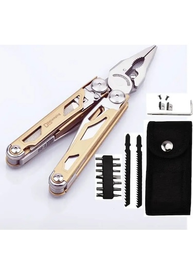 Daicamping Dl30 Multitools Diy Çok Aracı Çok Aracı Katlanır Bıçak Makas Kesici 30-parts Polonya
