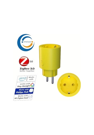 Xuweiwei Simatoper Zigbee 3 0 Akilli Fis Beyaz 16a Paket Alexa Home Assistant Smartthings Uyumlu