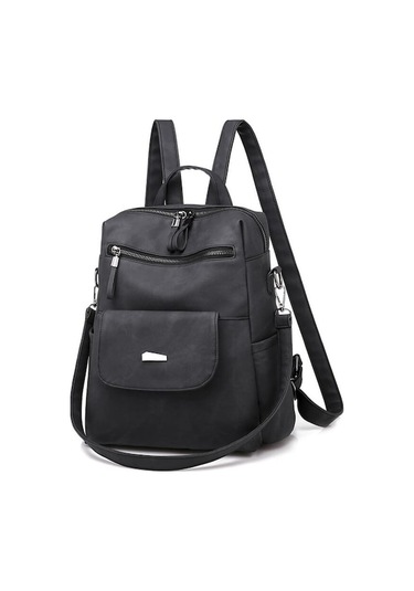 Zhenli Kadın Sırt Çantası Zl0290 - Siyah 40g Geo Black