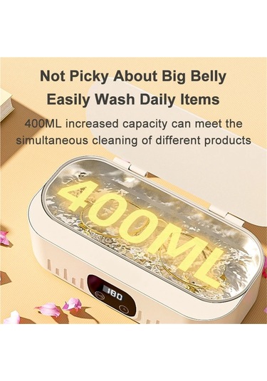 Jialan 400ml Ultrasonik Temizleyici Diş Ultra Sonic Banyo 47khz