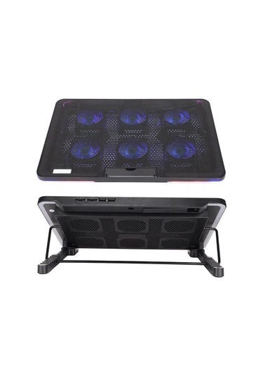 Coolcold F5 Oyuncu Notebook Soğutucu Stand 6 Fan Yükseklik Ayarlı