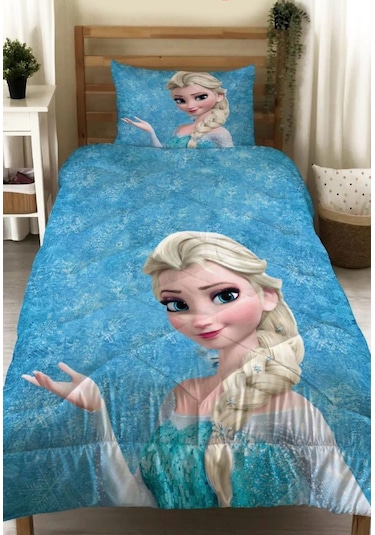 Elsa Model Dijital Baskı Yorgan Ve Yastık Kılıfı