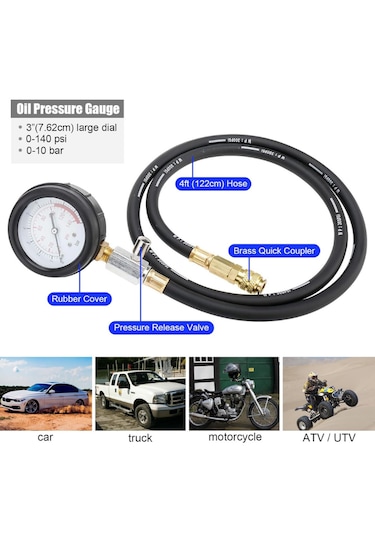 13 Parça Motor Yağ Basınç Ölçme Test Cihazı
