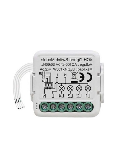 Besthome1 Zigbee Akıllı Anahtar Modülü: 4 Yollu Uzaktan, Alexa & Google Home Dostu, Akıllı Ev Sistemi İçin Mükemmel 1-gang