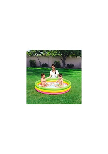 Bestway Şişme Havuz Tabanı Şişme 3 Boğumlu 152cm X 30cm 51103 Çok Renkli
