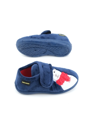 Gezer Kışlık Cırtlı Ayarlanabilir Rahat Taban Erkek Çocuk Panduf Ayakkabı Ga2kpm.03382.00.005.0n Lacivert