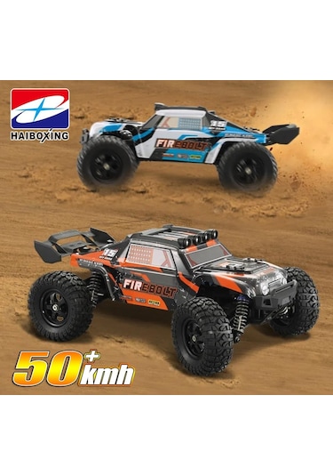 Haıboxıng Rc 1/12 901 Firebolt 50+ Km/h Sürat 4x4 Uzaktan Kumandalı Rc Model Araba Rtr Elektrikli 4wd Offroad Truck Turuncu