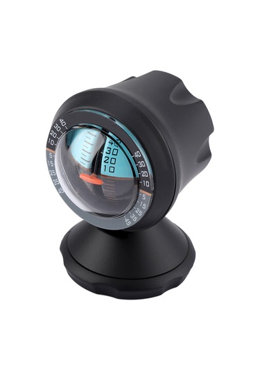 Hangfox Araba Eğim Ölçer Siyah - Hassas Eğim Ve Mevki Ölçümü, 360 Döner Görünüm Açısı, Kolay Kurulum, Dayanıklı Plastik - Araçlar İçin Güvenlik Gereci