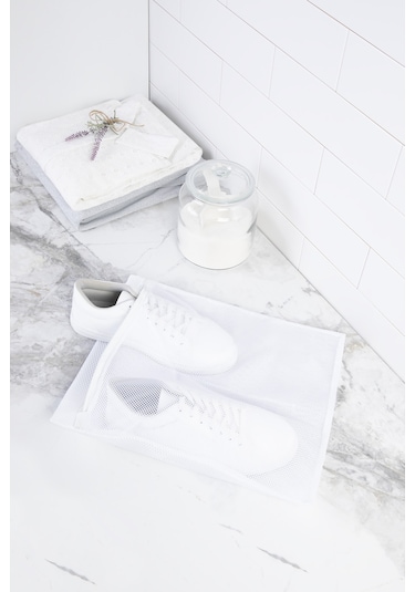 Ocean Home Textile Beyaz Renk Ayakkabı Yıkama Filesi 35 x 40 cm