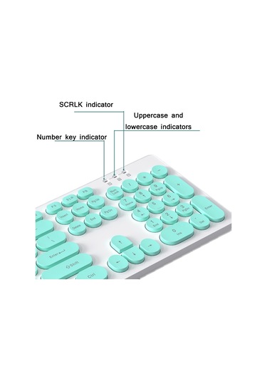 T-wolf Tf770 Mekanik Hissediyorum Kablosuz Oyun Klavyesi Ve Fare Seti Mavi Optik