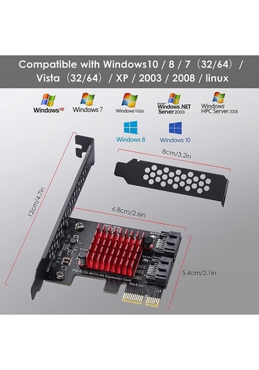 Ulzyvf Ssd Sata Portlu Pcı-e Pcıe Pcı Gbps Express Adaptörü 6 3.0 2 - Vl