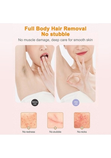 Pazly Ve Tüy Şarjlı Epilatör Koltuk Geeroyoo Renkli Makinesi Çift Bikini Bacak Altı Alma - Ah Çok Renkli Çok Renkli