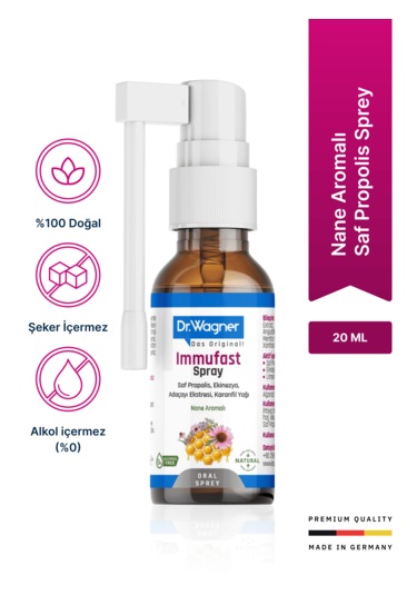 Dr. Wagner Immufast Doğal Ağız ve Boğaz Spreyi 20 ML