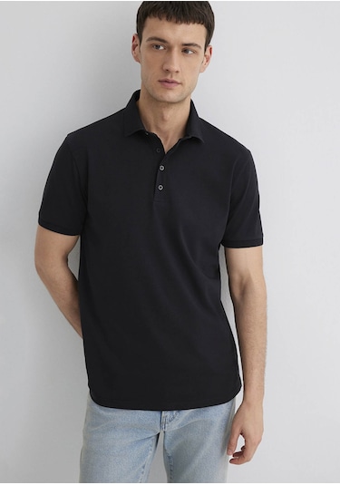 Mavi Siyah Erkek T-shirt M0612011-900 Siyah